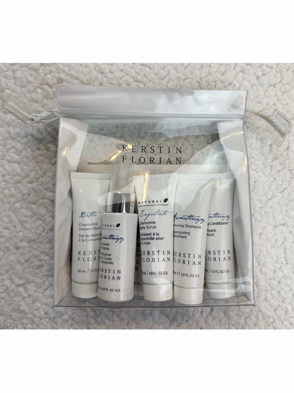 (NIB) KERSTIN FLORIAN • Chamomile Travel Toiletry Set, OS